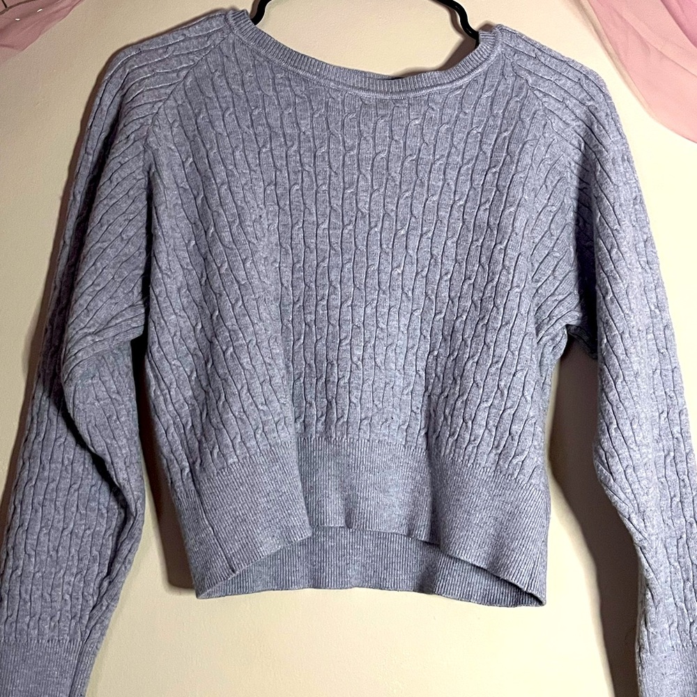 Grey winter sweater